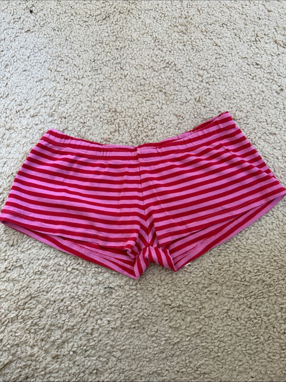 Brandy melville pink striped boxer shorts